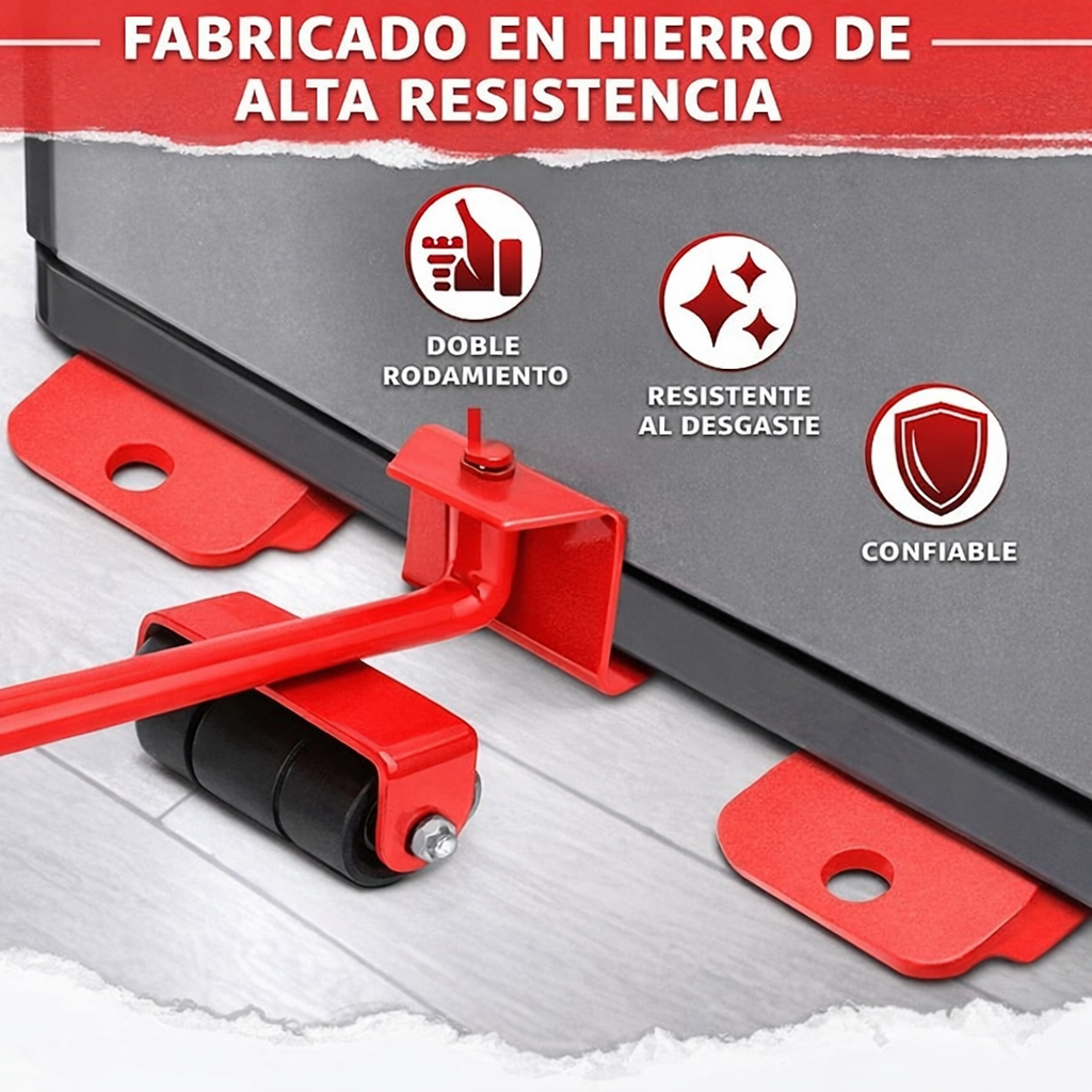 Base movil para mobiliarios y lavarropas