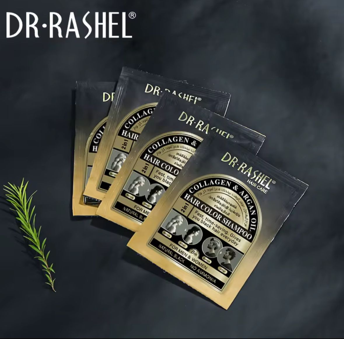 Shampoo Tinte Dr. Rashel con Colágeno + Aceite de Argán