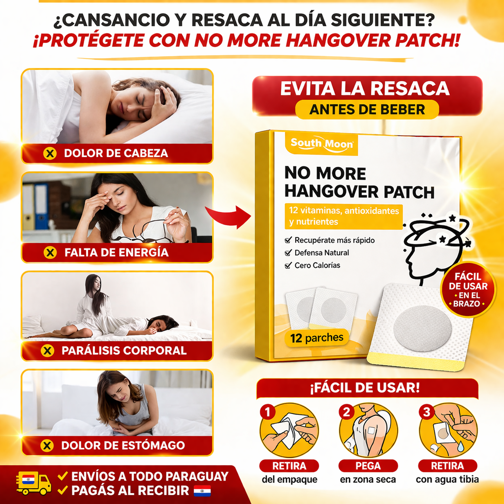 Parches para antes y después de beber