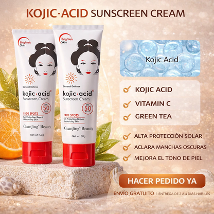 Crema Protector Solar + Crema Aclarante SPF 90 (Kiss Beauty)