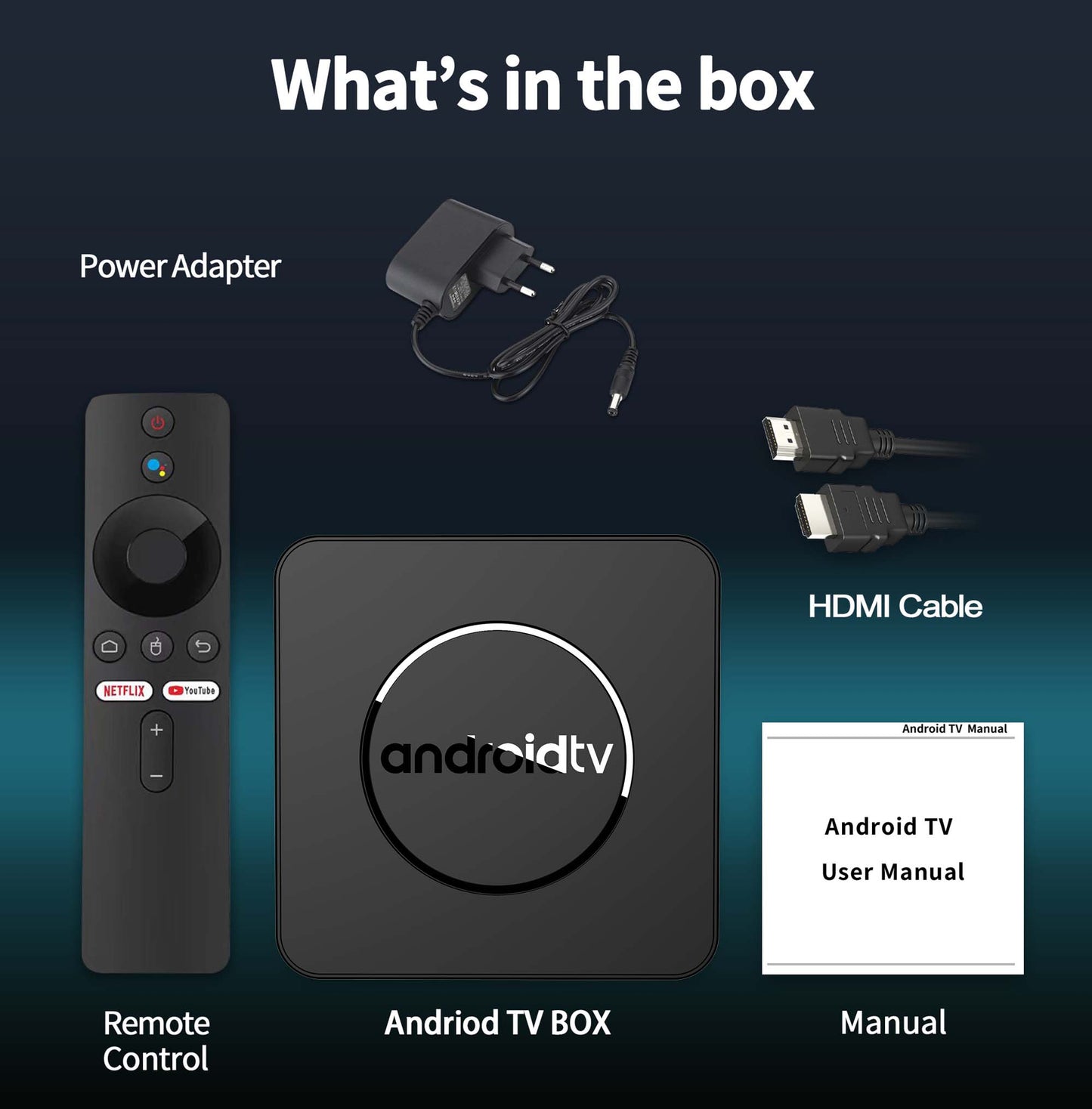 Android TV Q1 5G - Receptor de canales