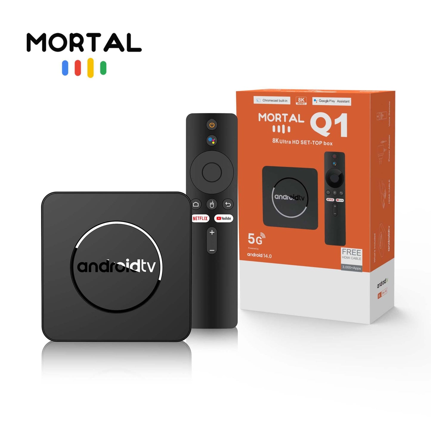Android TV Q1 5G - Receptor de canales