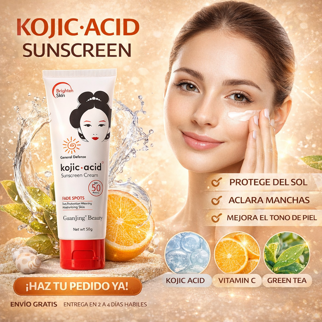 Crema Protector Solar + Crema Aclarante SPF 90 (Kiss Beauty)