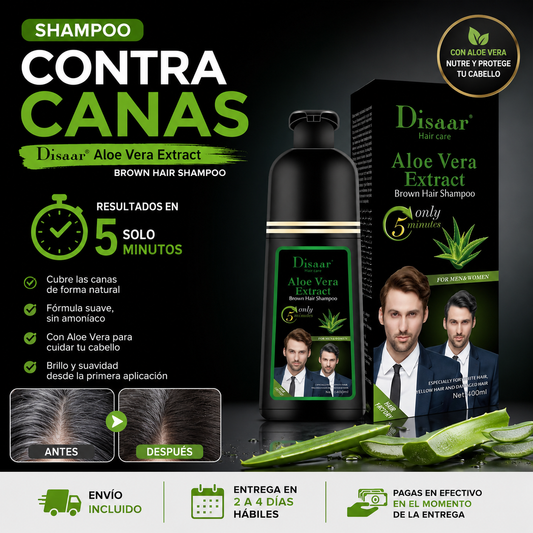 SHAMPOO CONTRA CANAS DISAAR ALOE VERA – 400 ML