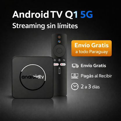 Android TV Q1 5G - Receptor de canales