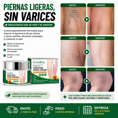 Crema para aliviar las venas varices